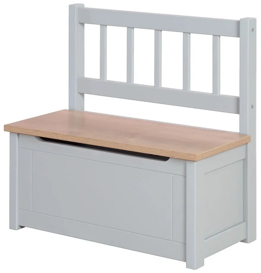 Szarobrązowa ławka dziecięca Woody – Roba