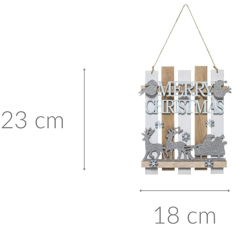Ozdobna zawieszka z napisem, 23 cm