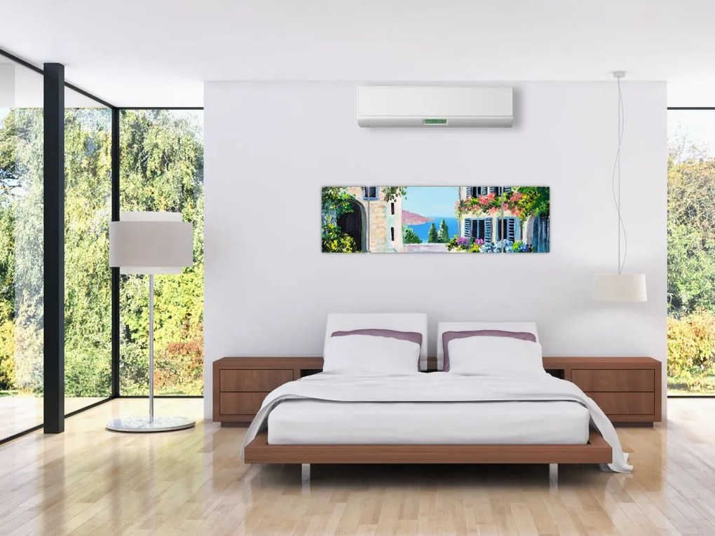 Obraz - Grecka aleja, obraz olejny (170x50 cm)