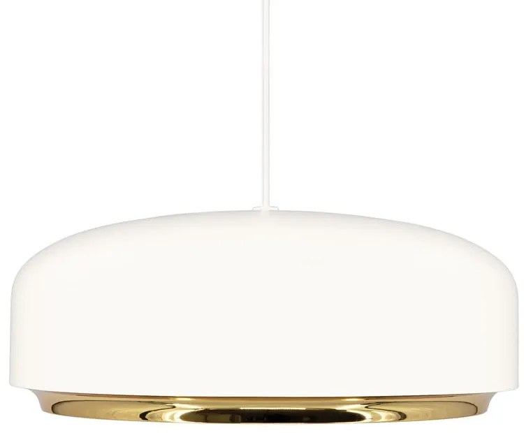 Biała lampa wisząca LED z metalowym kloszem ø 40 cm Hazel medium – UMAGE