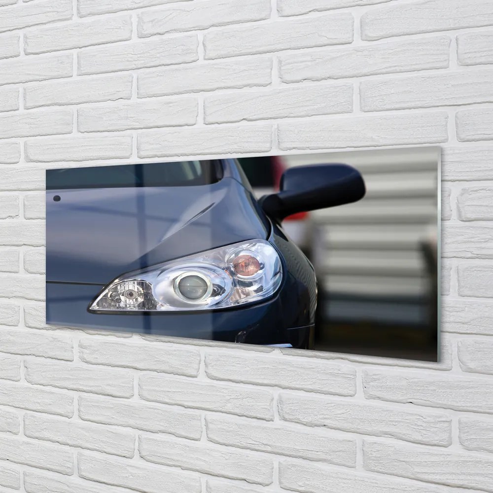 Szklany Panel Elegancki Czarny Samochód