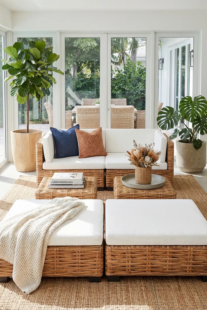 6-częściowy zestaw wypoczynkowy do ogrodu W3-E07