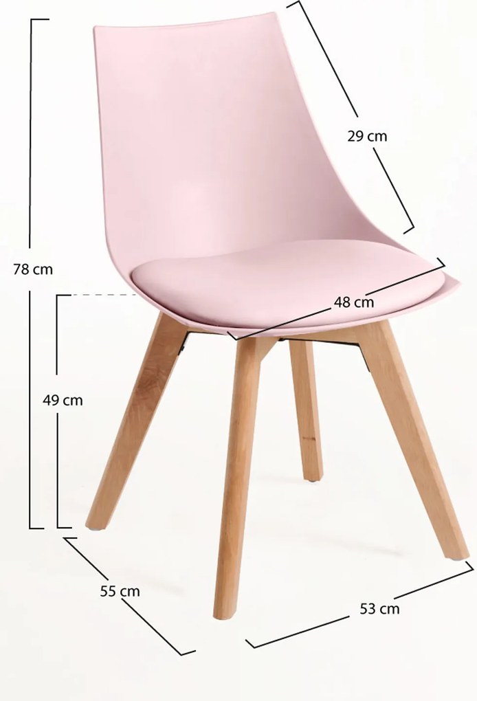 Zestaw 4 Krzese Blok