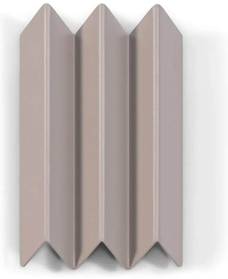 Szarobrązowy metalowy wieszak ścienny z półką 13 cm Sensu – Spinder Design