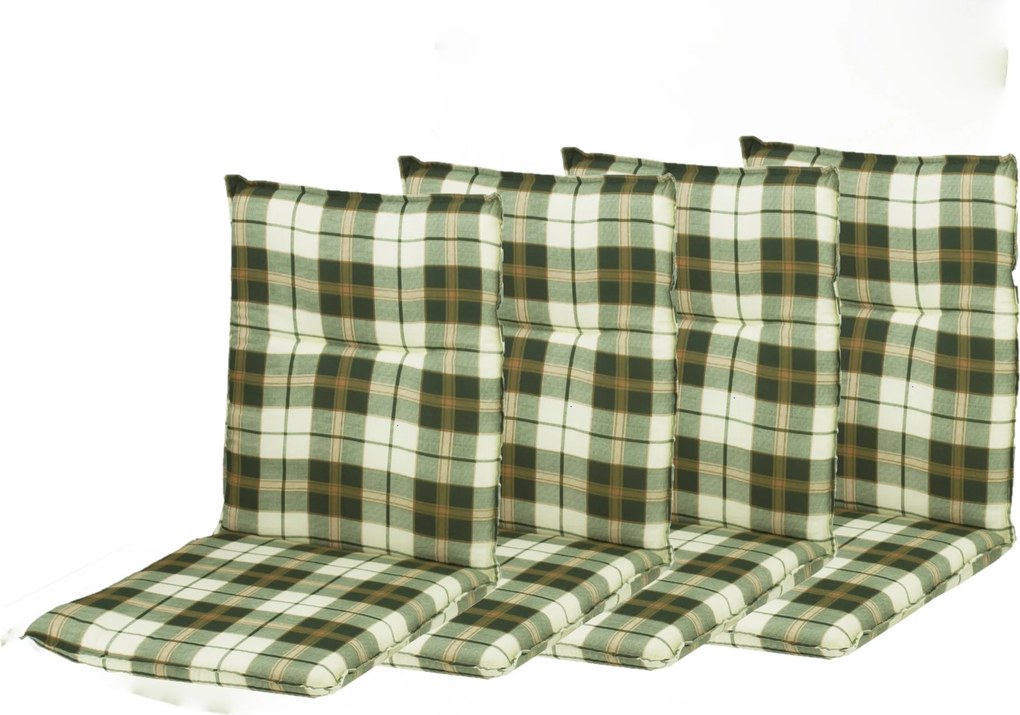 Doppler SPOT 129 niski - zestaw 4 szt. zestaw 4 szt. poduszek na krzesło z niskim oparciem