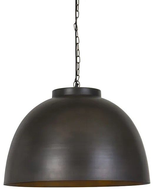 Industrialna lampa wisząca antyczny brąz 60 cm - HoodiPrzemysłowy Oswietlenie wewnetrzne