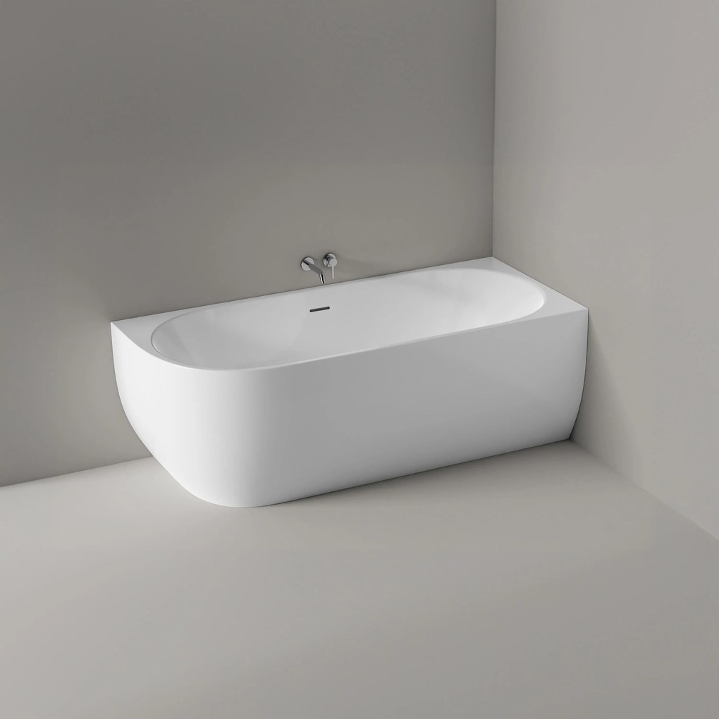 Halb freistehende Badewanne LENA CORNER