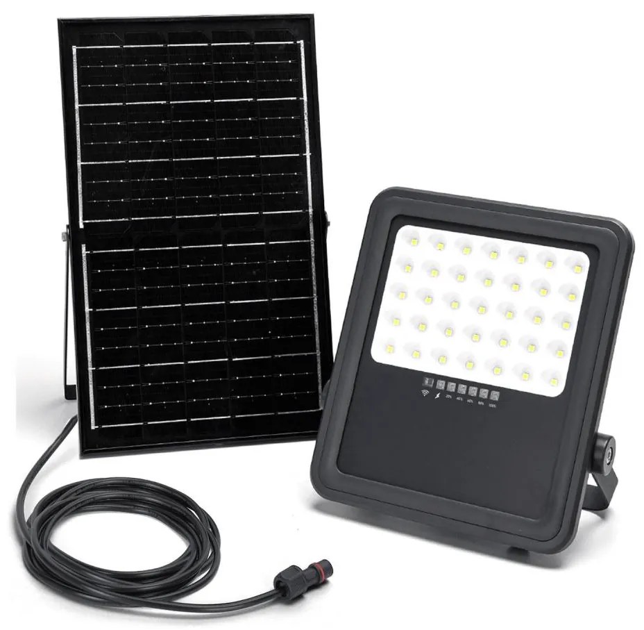 Aigostar - LED regulowany reflektor solarny LED/300W/3,4V IP65 + DO