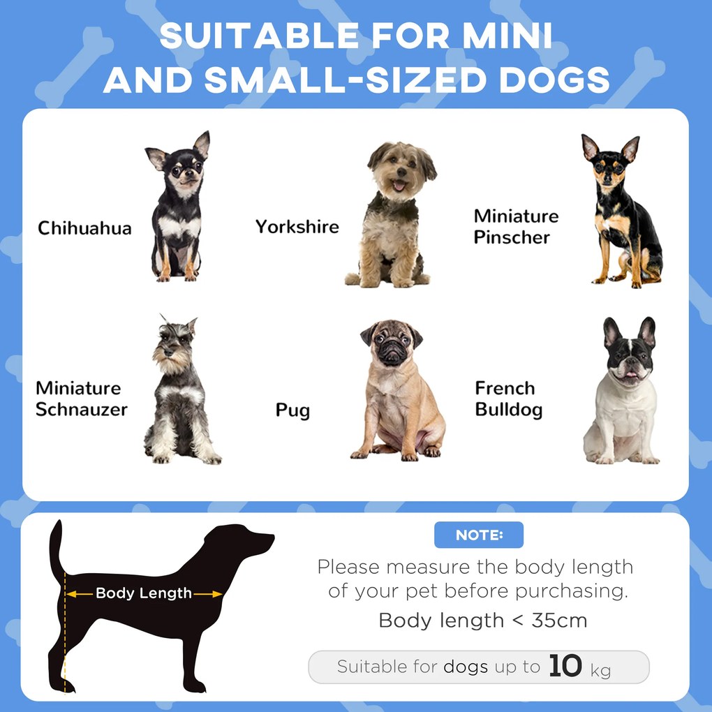 PawHut Legowisko dla Psa z Baldachimem, Zewnętrzne, Przenośne, Wodoodporne, do 30 kg, 61 x 46 x 63 cm, Ciemnoniebieskie