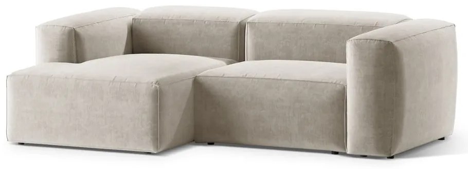 Beżowy narożnik (lewostronny/z szezlongiem) Bergamo – Cosmopolitan Design