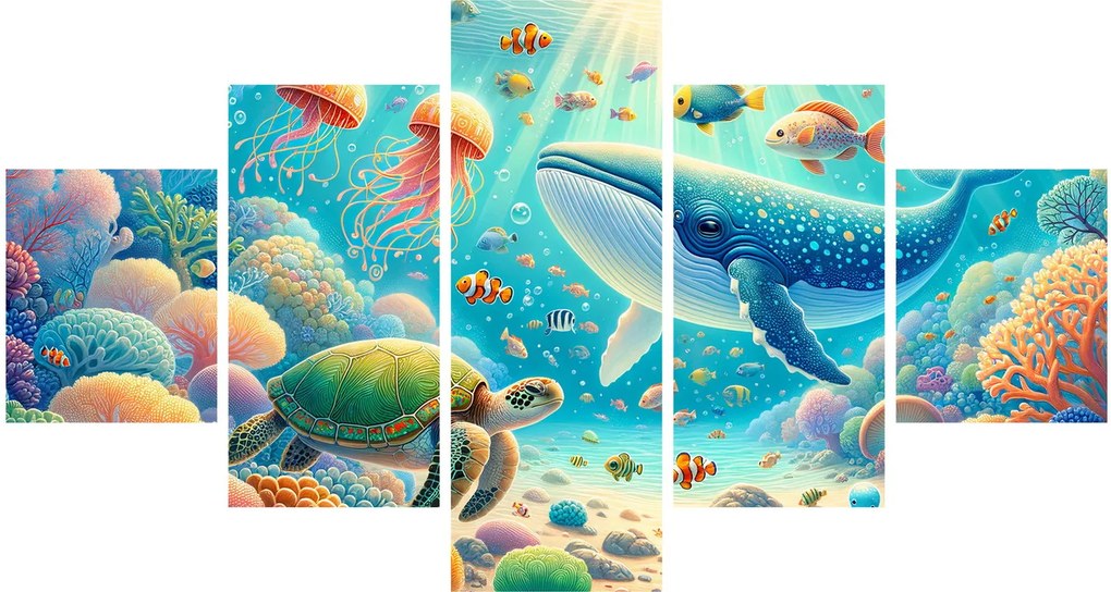 Obraz - Świat pod wodą (125x70 cm)