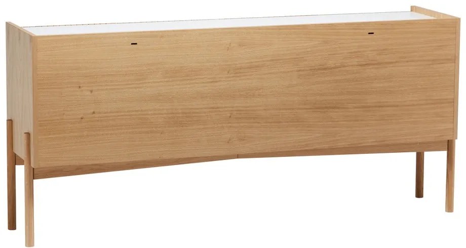 Niska komoda w dekorze dębu w naturalnym kolorze 177x42 cm Bottrup – Woodman