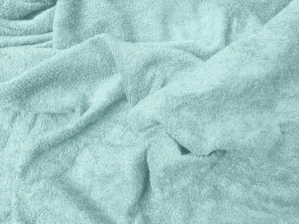 PrzytulneMieszkanie.pl Prześcieradło frotte miętowe 90 x 200 cm