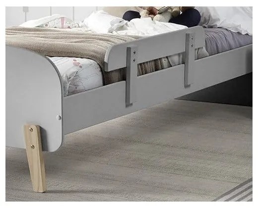 Szara barierka do łóżka Vipack Kiddy