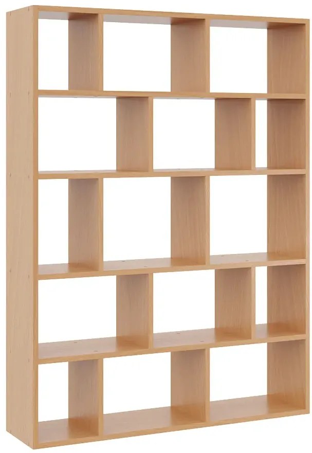 Minimalistyczny regał w kolorze buk wiszący lub stojący C1-M57
