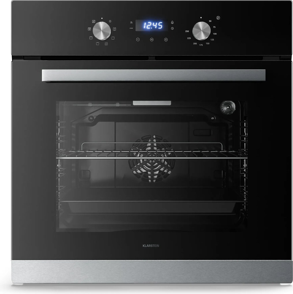 Klarstein Verosteel 60cm 67L Piekarnik do Zabudowy Czarny