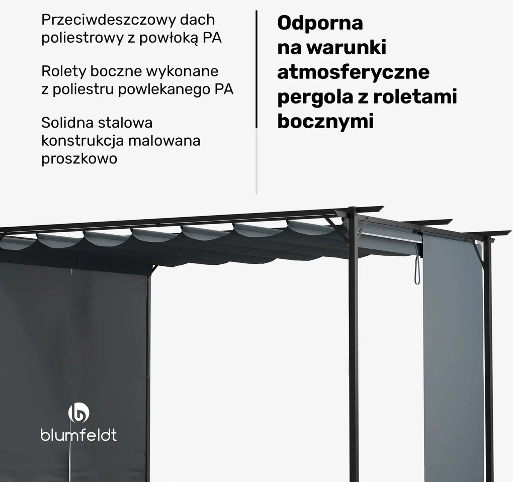 Blumfeldt Pantheon Robust Altana ogrodowa 3 x 4 m