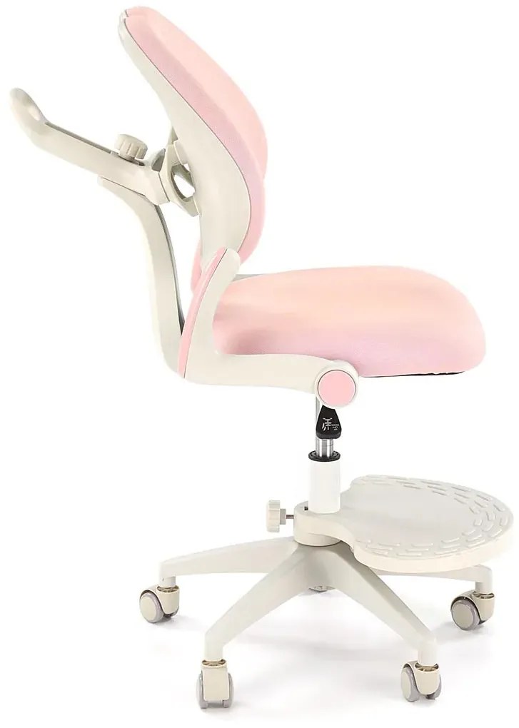 Dziewczęcy różowy obrotowy fotel siedziska z regulacją A0-S88