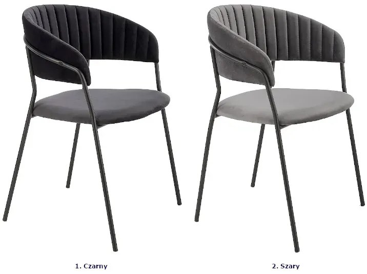 Szare nowoczesne krzesło D3-Z65