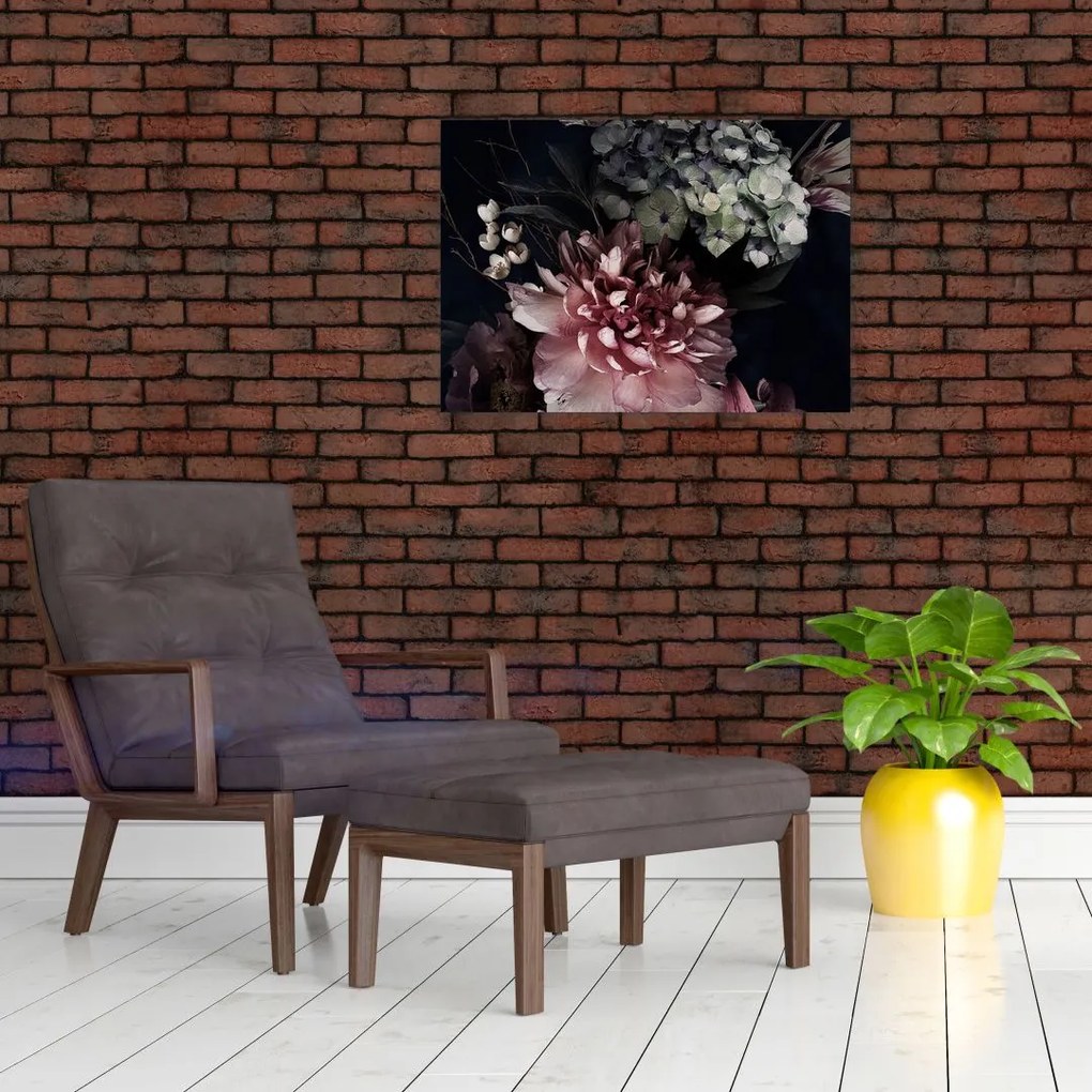 Obraz na szkle bukietu (70x50 cm)