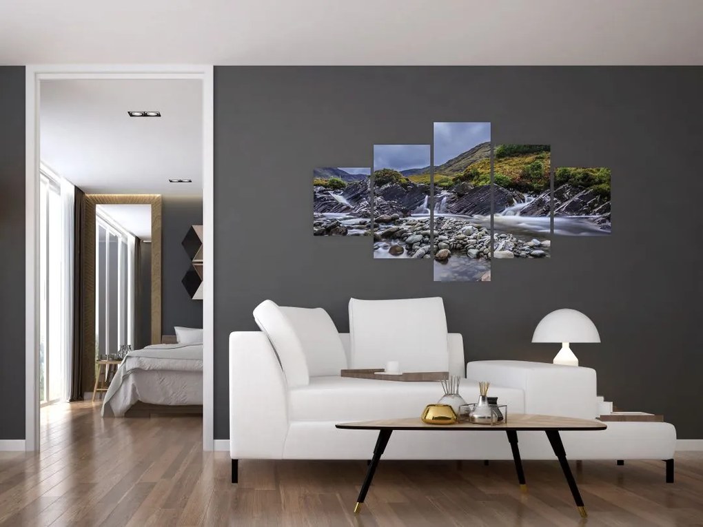 Obraz płynącej wody (125x70 cm)