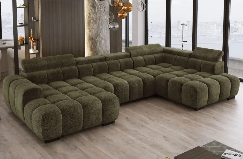 Narożnik BULL XL Prawostronny z elektryczną funkcją regulacji tkanina Eden 16 WERSAL