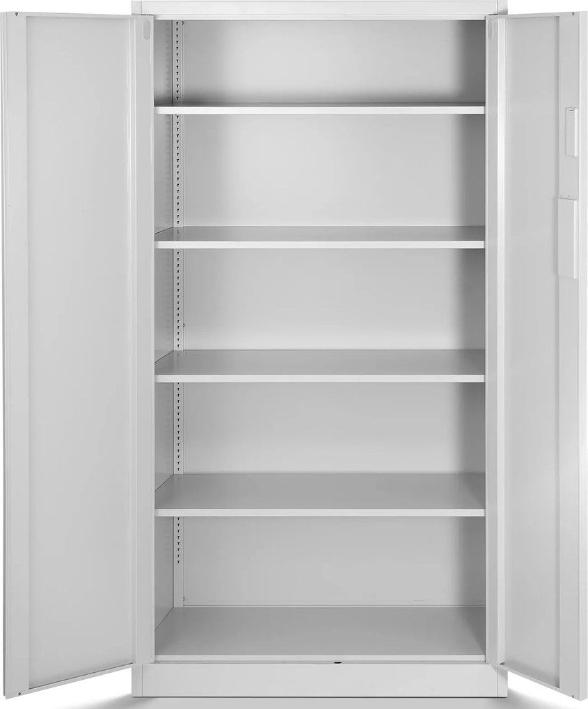 Szafa biurowa na akta otwierana na szyfr 90x40x185 cm Daniel szara