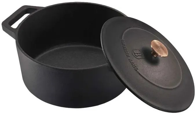 Czarny żeliwny garnek 4.3L N1-H48