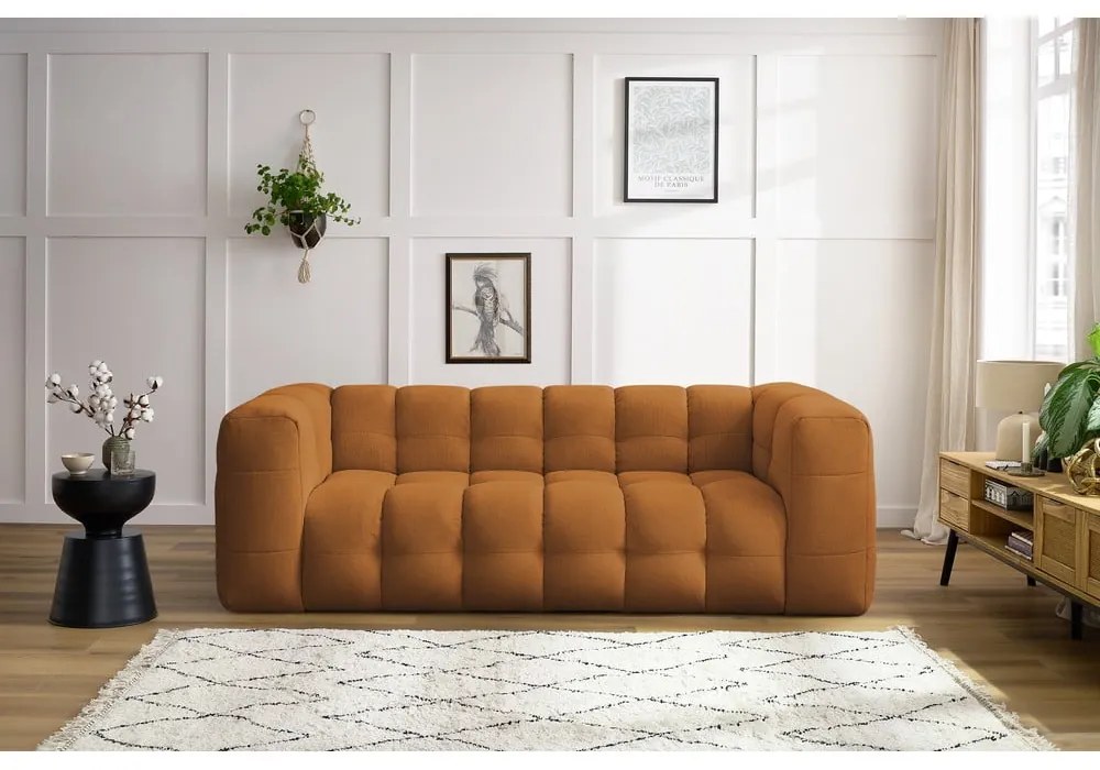 Sofa w kolorze ochry 232 cm Cloud – Bobochic Paris