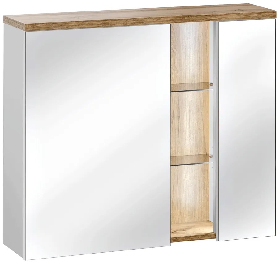 Komplet mebli łazienkowych Laures 4Q 80 cm - Biały połysk