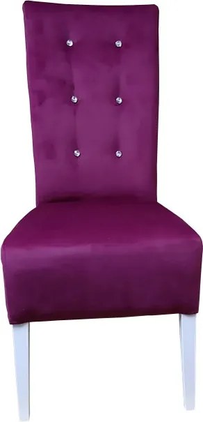 Krzesło nowoczesne do jadalni pikowane oparcie wygodne siedzisko