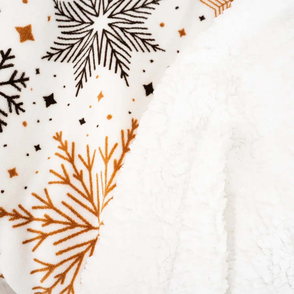 4Home Koc z barankiem Snowflake Glamour, 150 x 200 cm