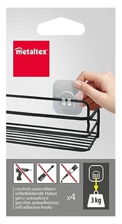 Plastikowe haczyki zestaw 4 szt. – Metaltex