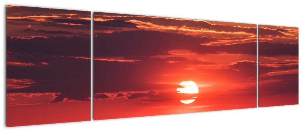 Obraz kolorowego słońca (170x50 cm)