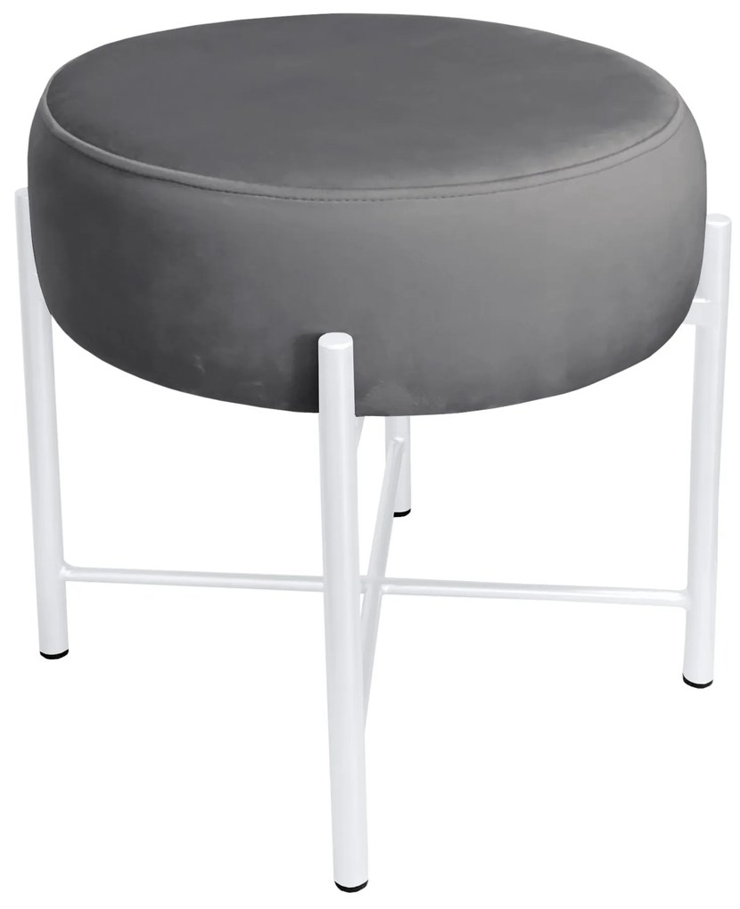 Taboret Pola noga metalowa biała BL14