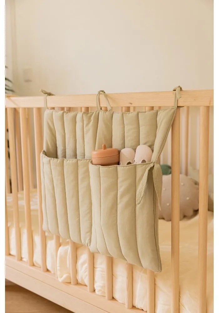 Organizer kieszonkowy na łóżeczko 40 cm Benjamin Olive – Lorena Canals
