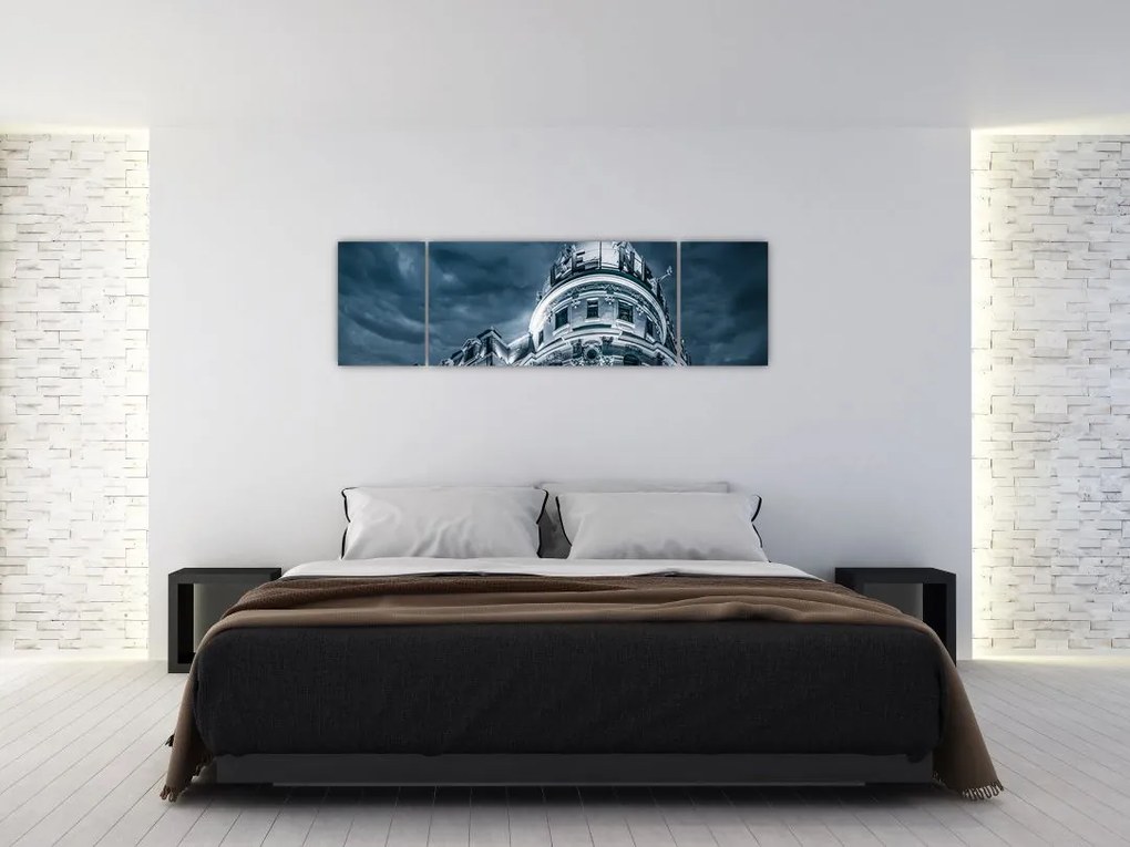 Obraz architektury w ciemności (170x50 cm)