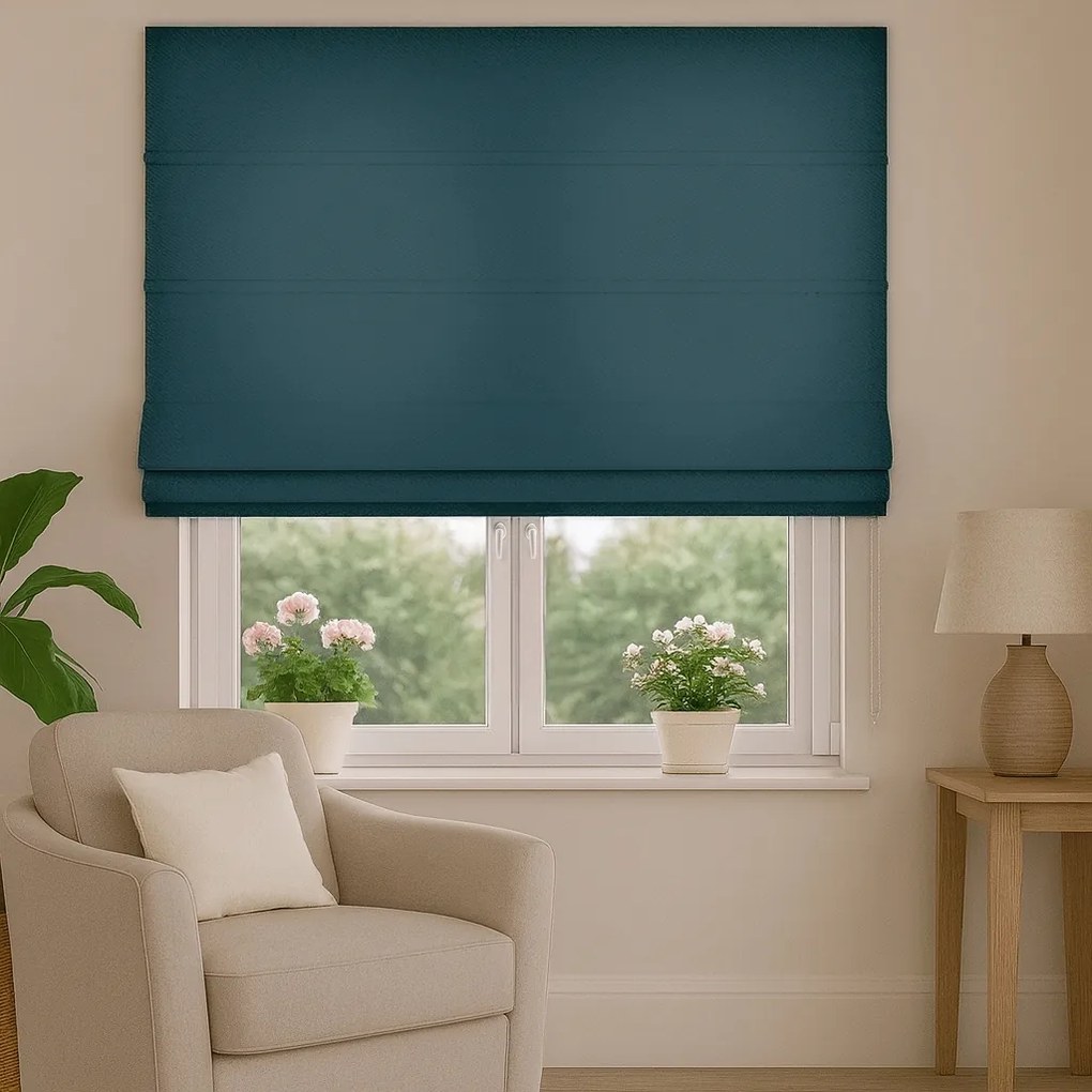 Roleta rzymska na wymiar Enjoy morska miękka gruba - do 140 cm