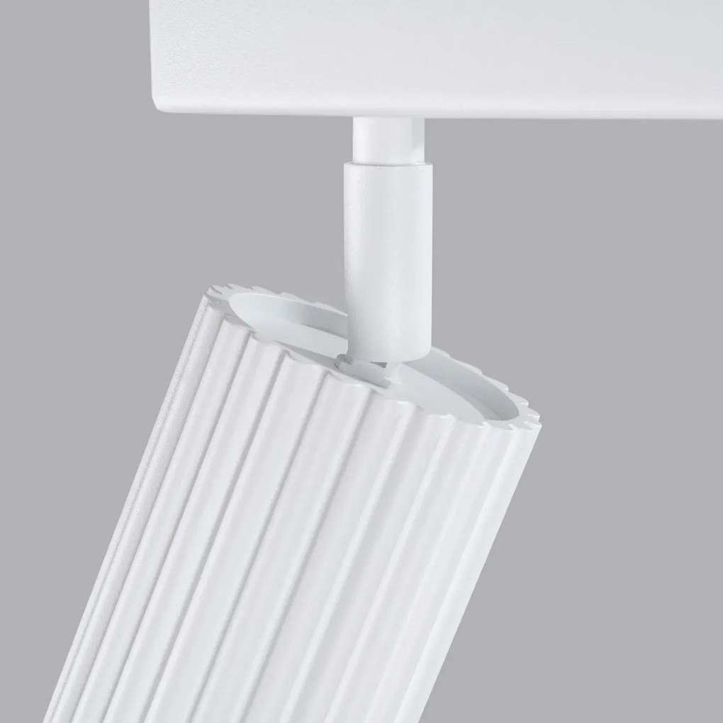 Listwa oświetleniowa 3-punktowa KARBON 3L biała ryflowana SOLLUX  LIGHTING