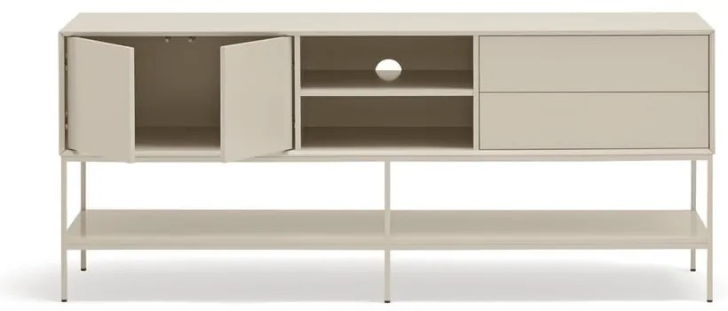 Kremowa szafka pod TV 175x74x45 cm Platt – Teulat