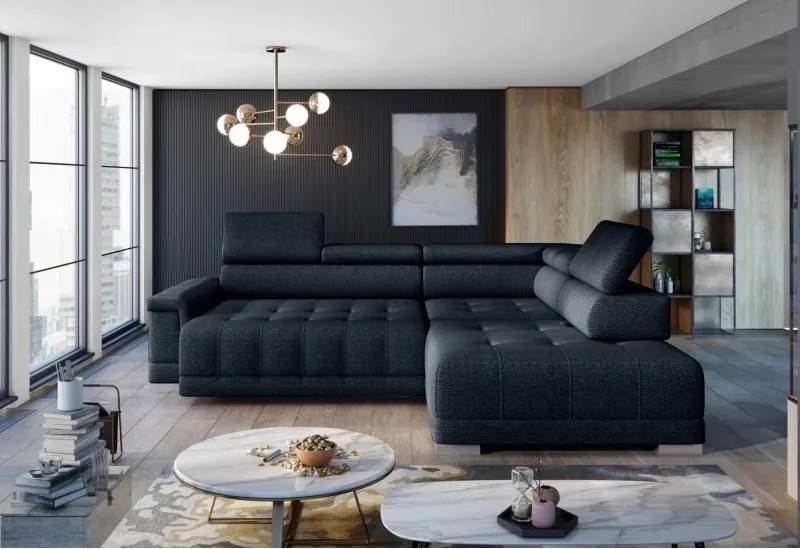 Narożnik CAMPO L elektryczną regulacją siedziska w WERSAL