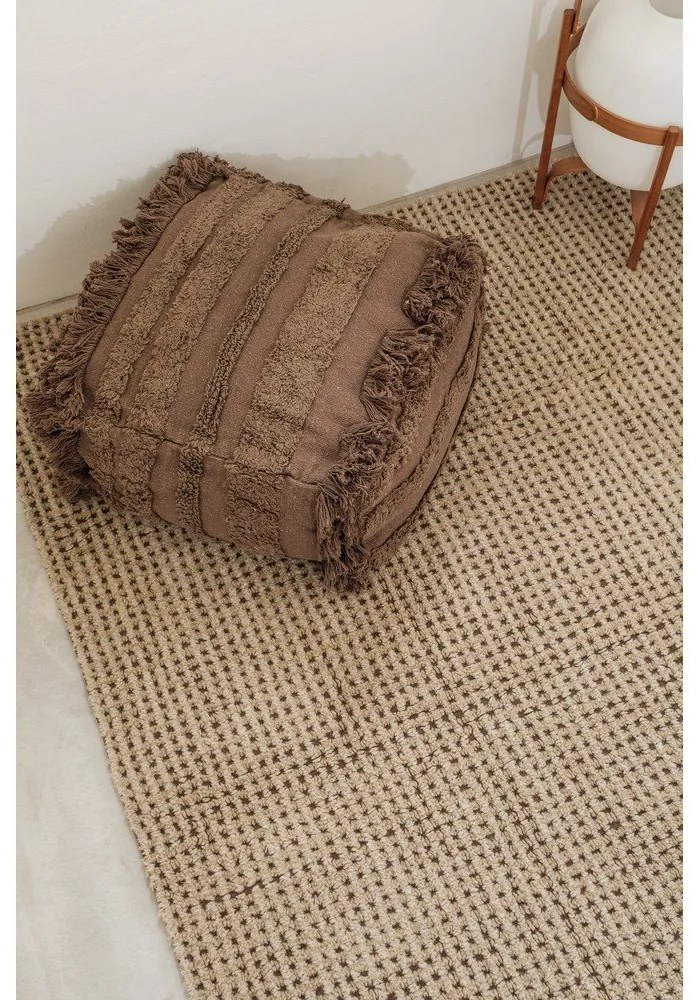 Wełniany chodnik odpowiedni do prania/tkany ręcznie w kolorze khaki 80x230 cm Unexpected Wool – Lorena Canals