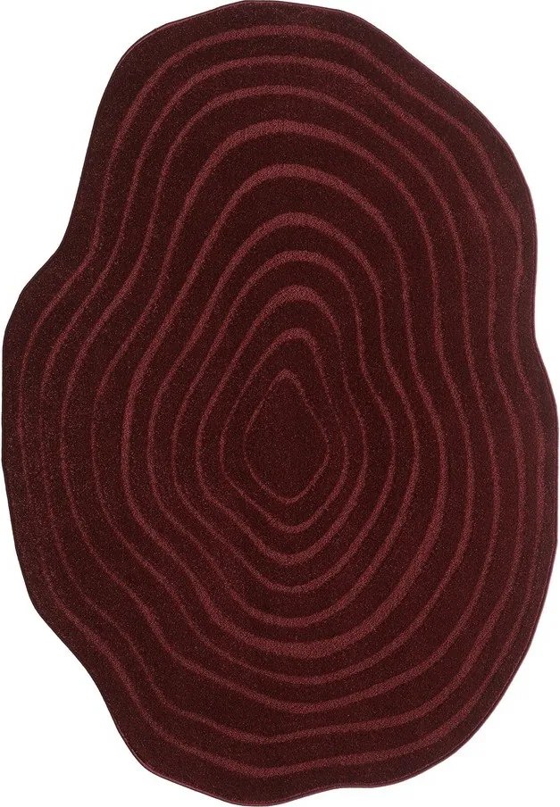 Bordowy dywan 160x230 cm Pebble – ESTE