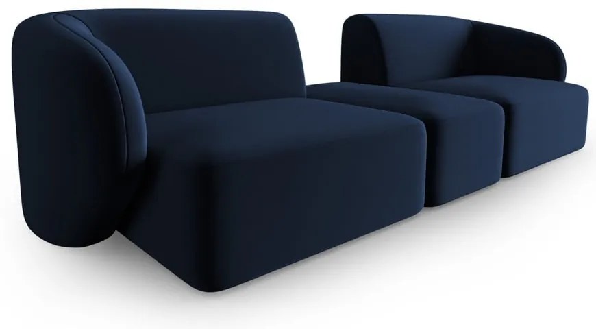 Niebieska aksamitna sofa 246 cm Paolo – Milo Casa