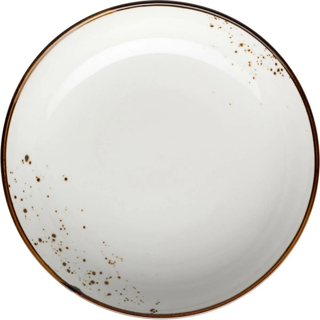 Mäser Talerz głęboki Pintar biały brązowy kropki21 cm