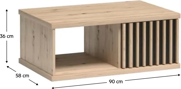 Stół konferencyjny KOLI C-08, dąb artisan