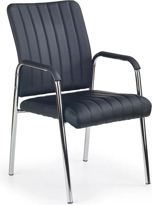 Krzesło do jadalni KIVI, 1 szt., czarne