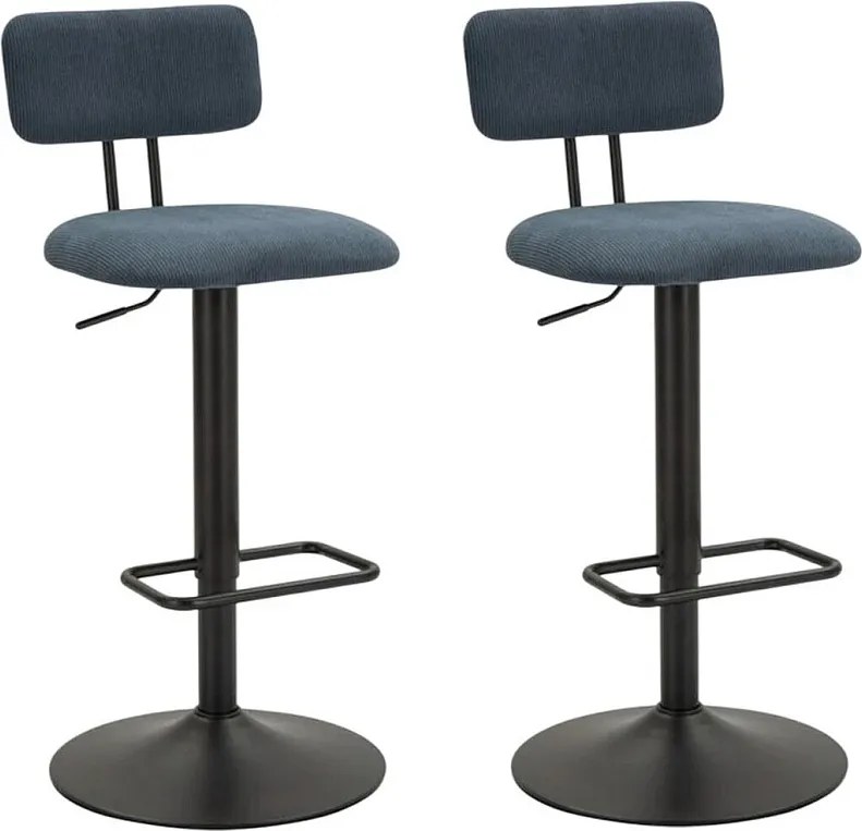 Jasnogranatowy stołek barowy cm 41X47,5X85-106,5 (siedzisko cm 61-83)