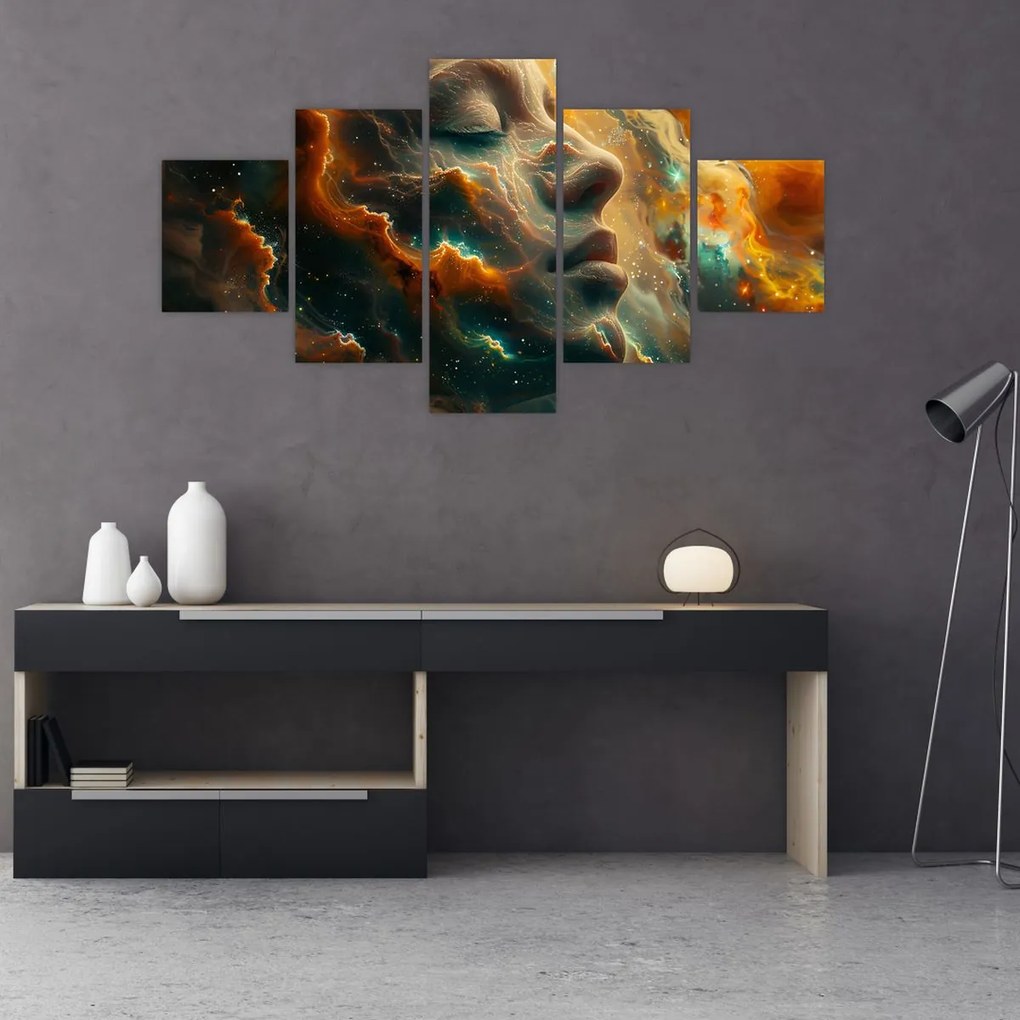 Obraz - Twarz w kosmosie (125x70 cm)
