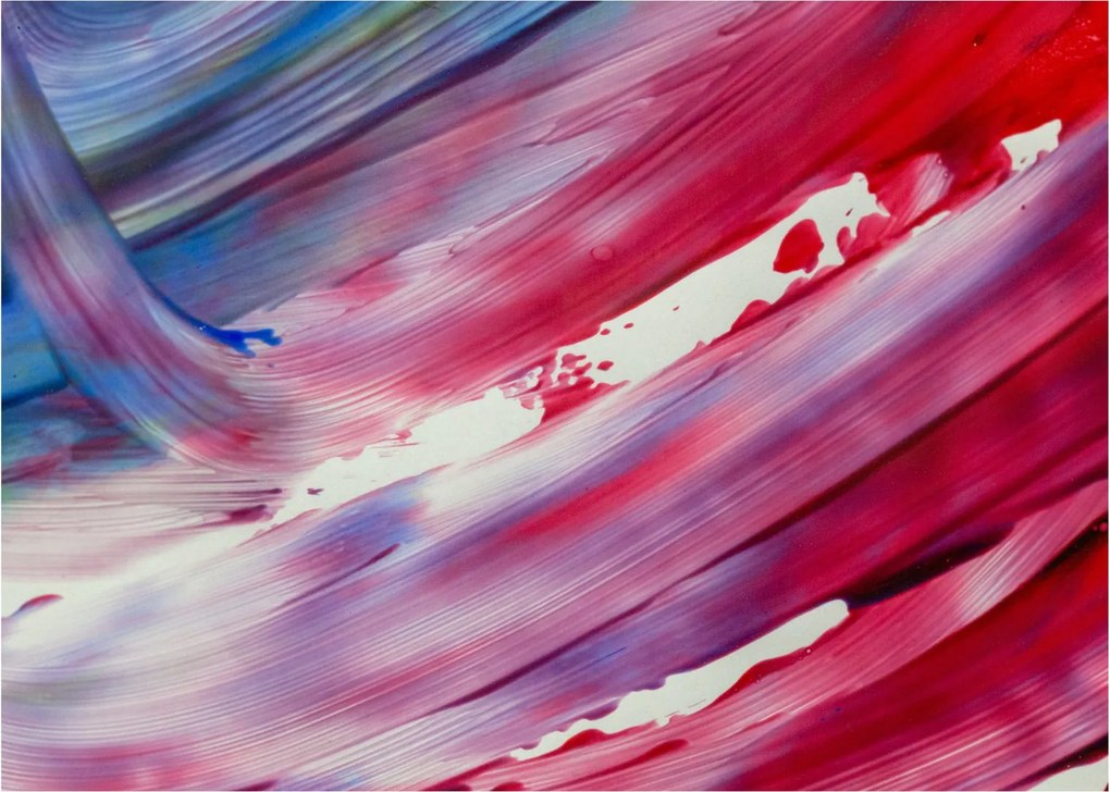 Obraz - różowo - niebieskie kolory (70x50 cm)